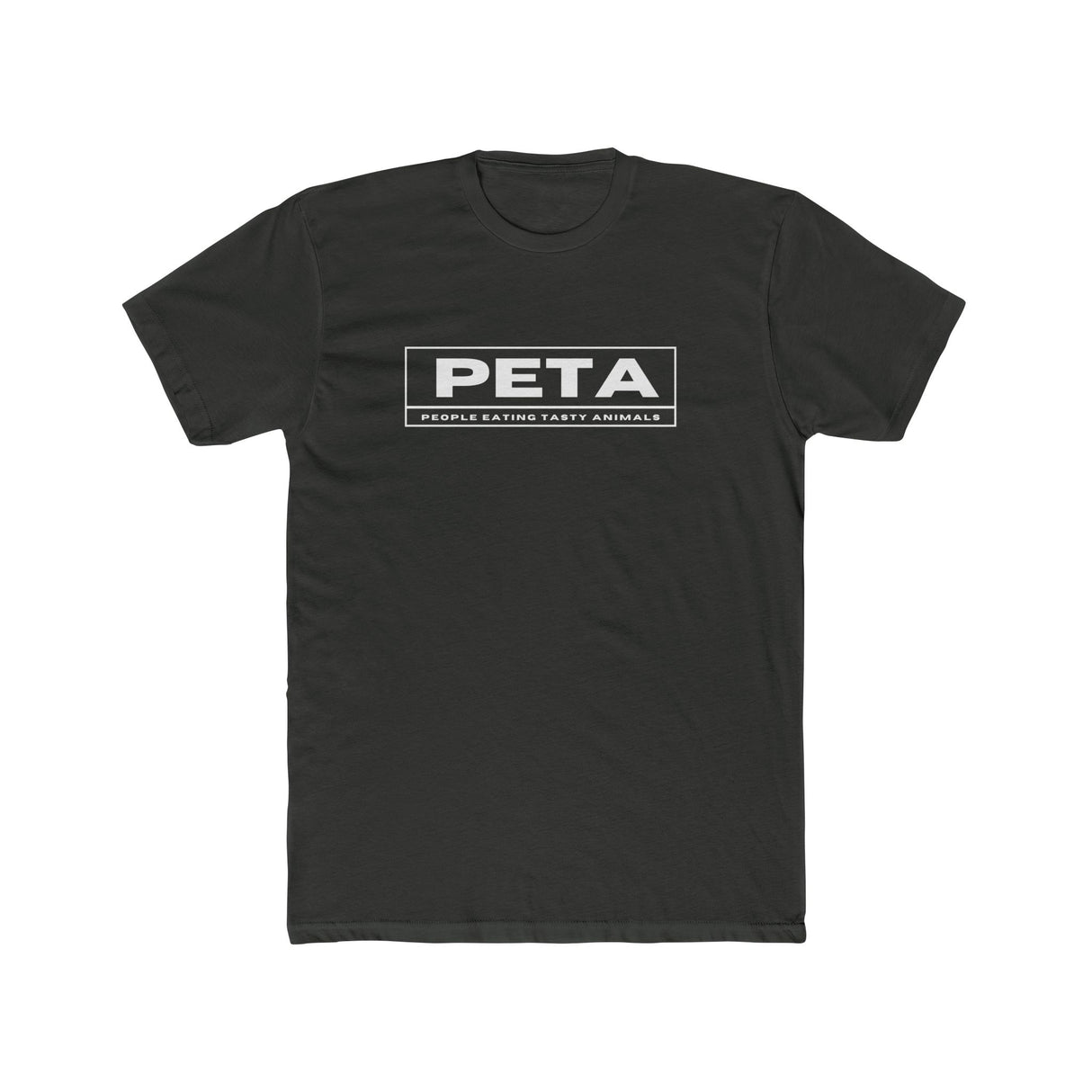 Tee Shirt People Eating Tasty Animals PETA Unisex Cotton Crew Tee