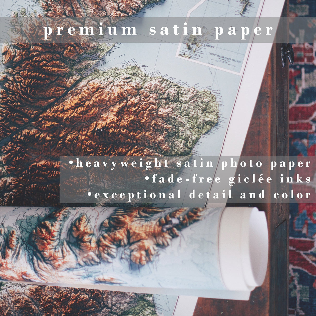 Great Lakes Elevation Map | 1955 Vintage Topographic Reproduction