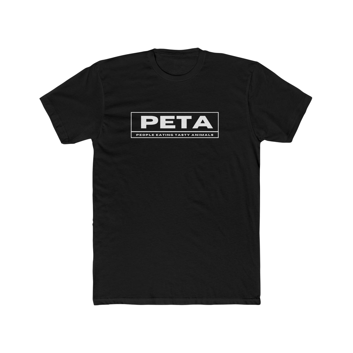 Tee Shirt People Eating Tasty Animals PETA Unisex Cotton Crew Tee