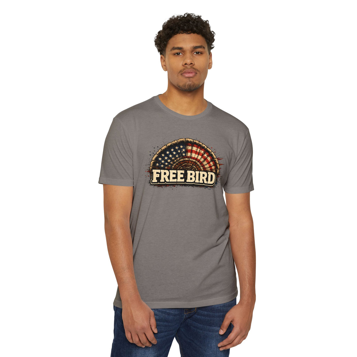 Patriotic 'Free Bird' Turkey Hunting T-Shirt