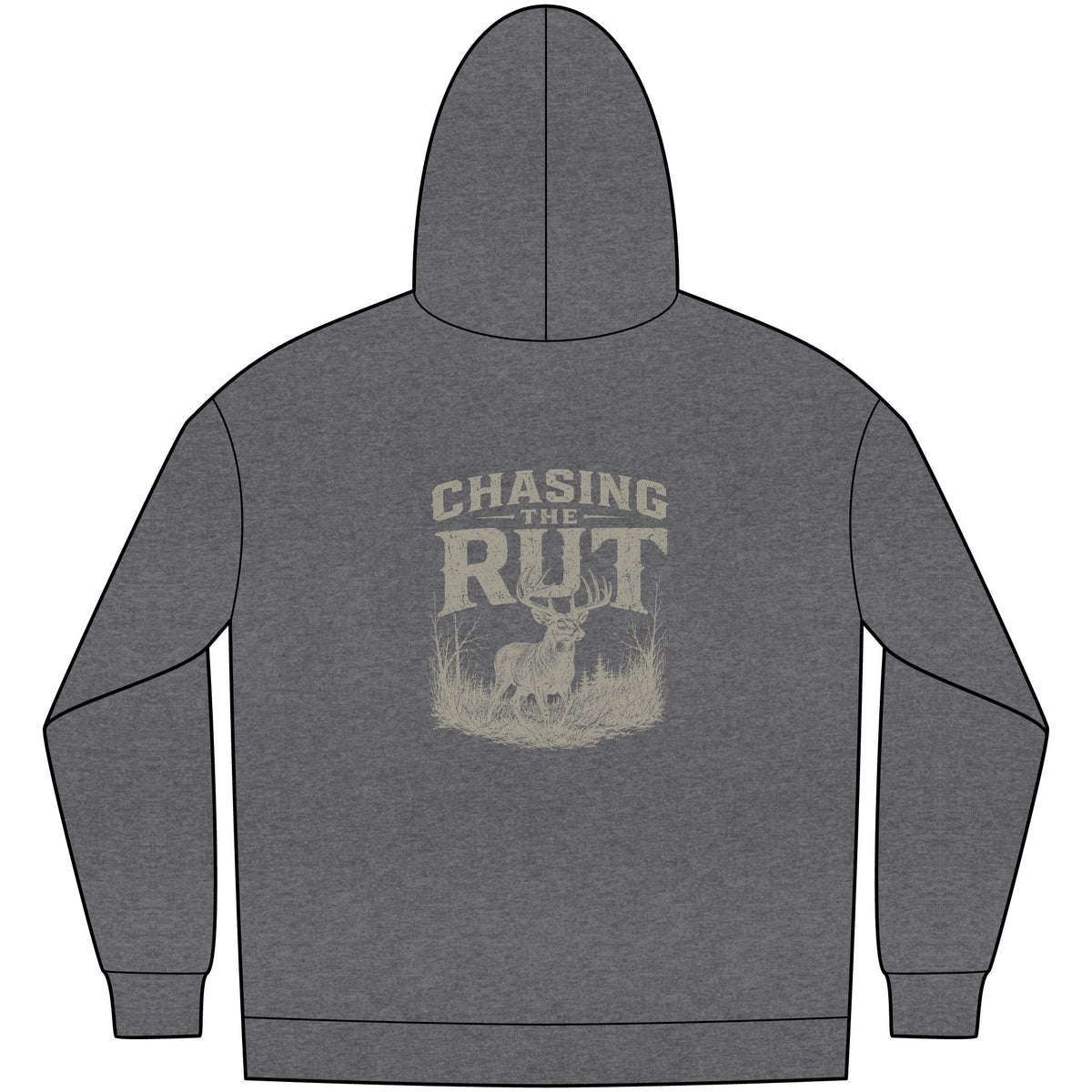 Chasing the Rut Deer Hunting Hoodie — Outdoor Hunting Crewneck for Hunters