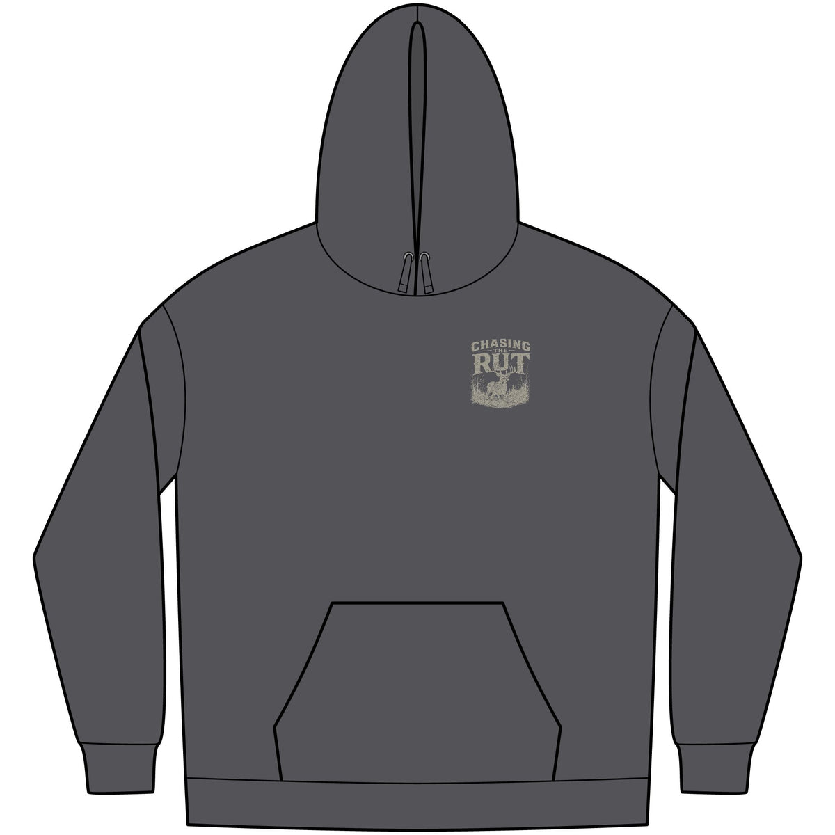 Chasing the Rut Deer Hunting Hoodie — Outdoor Hunting Crewneck for Hunters