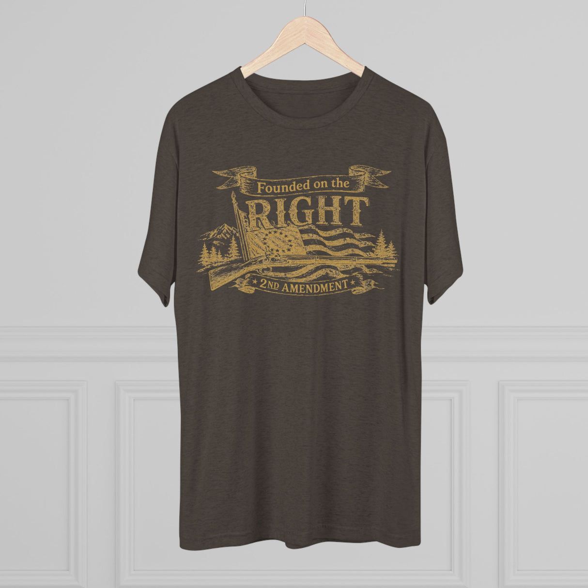 "Founded on the Right" 2nd Amendment Tee