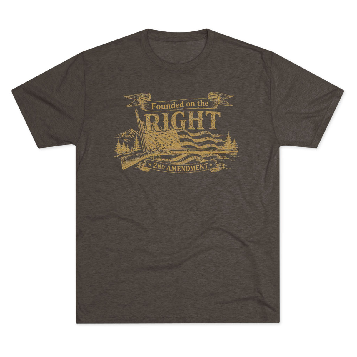 "Founded on the Right" 2nd Amendment Tee