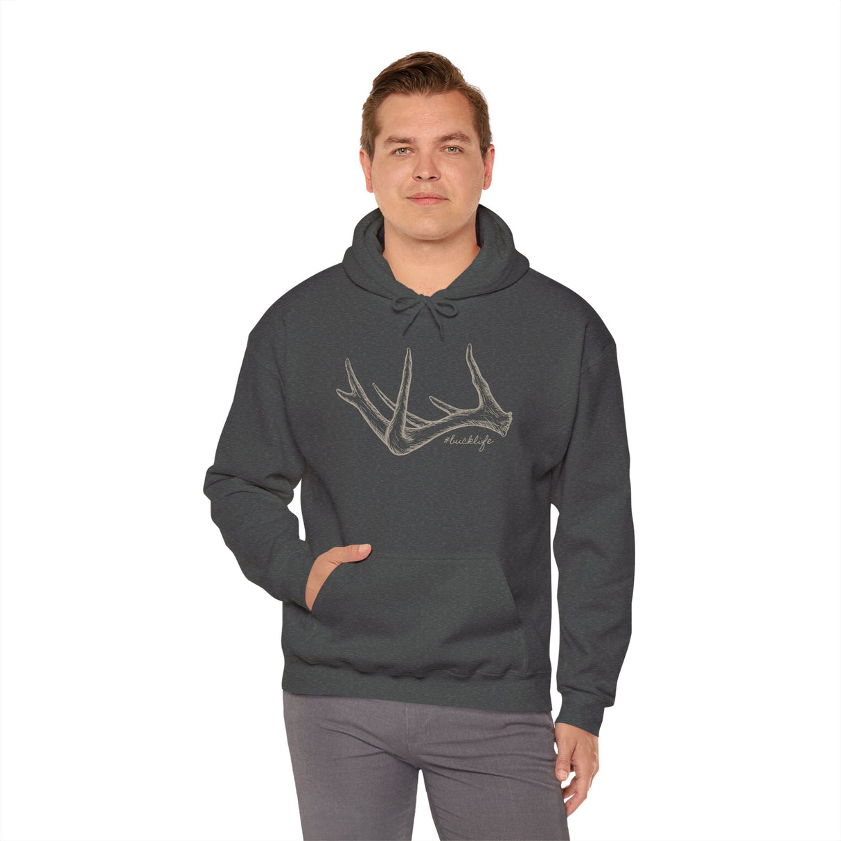#bucklife Shed Antler Hoodie Whitetail Lifestyle
