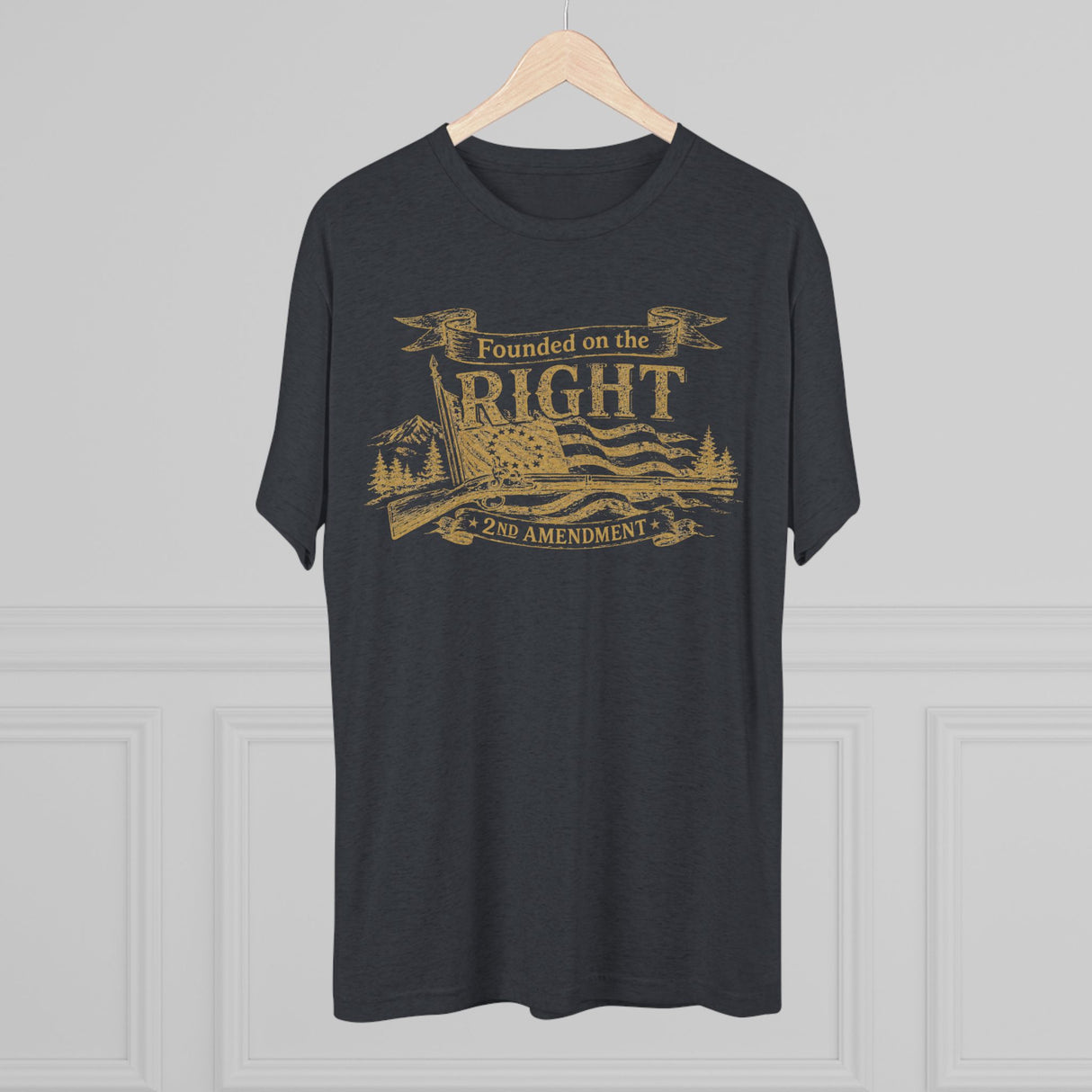 "Founded on the Right" 2nd Amendment Tee