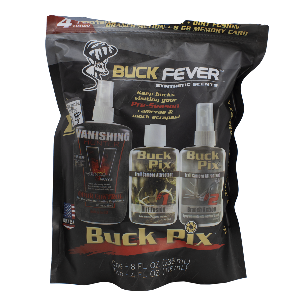 Buck Pix 4-Piece Combo - Synthetic Scent Pack