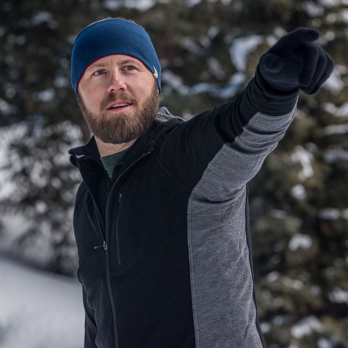 Midweight Reversible Wool Headband - 100% Merino Wool