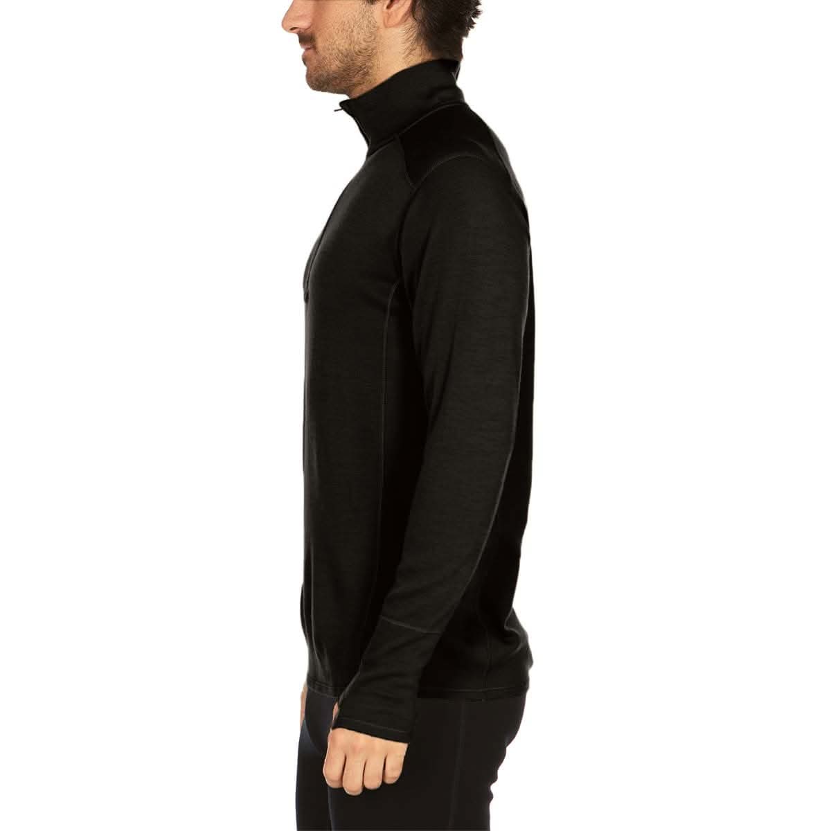 Midweight Men's Wool 1/4 Zip - 100% Merino Wool