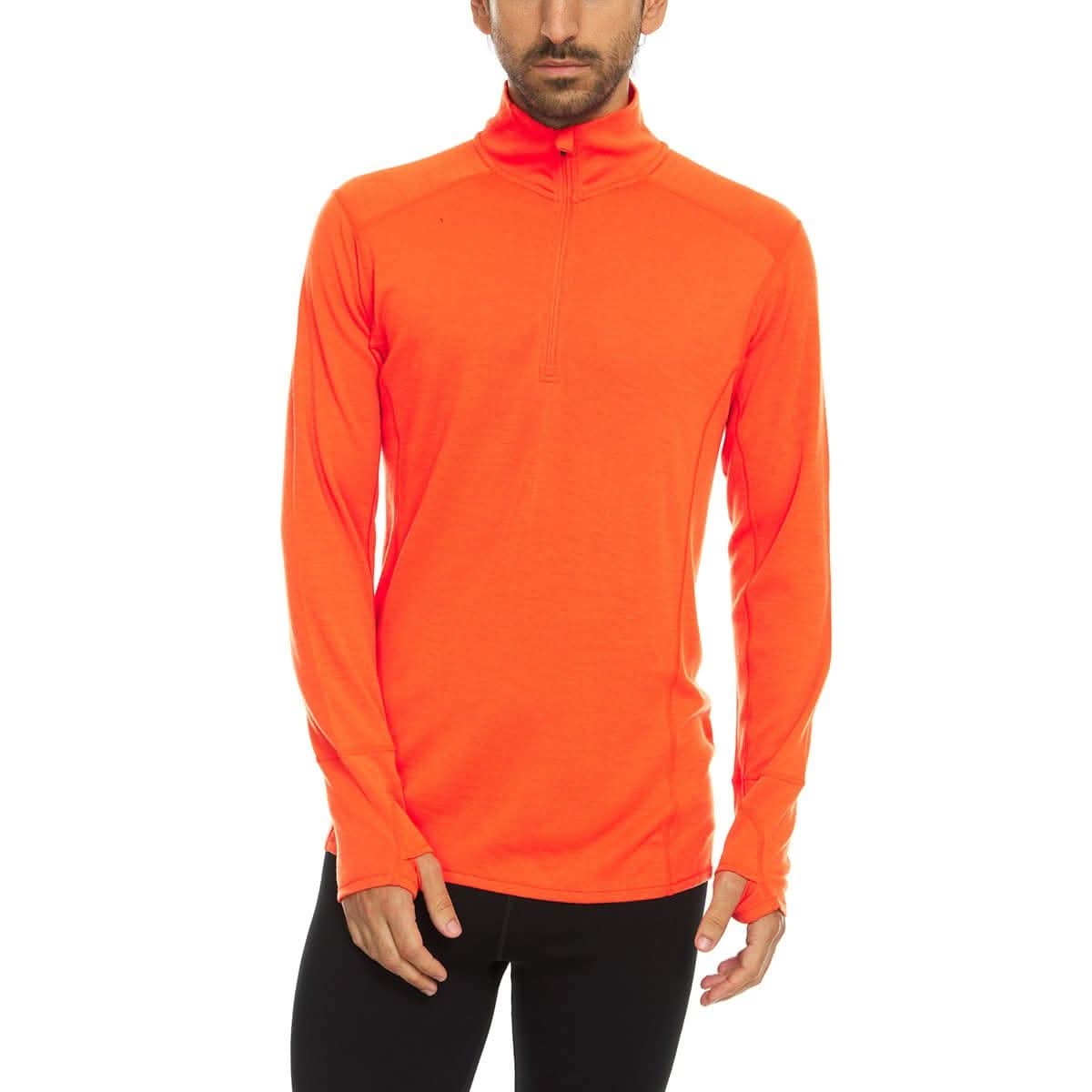 Midweight Men's Wool 1/4 Zip - 100% Merino Wool