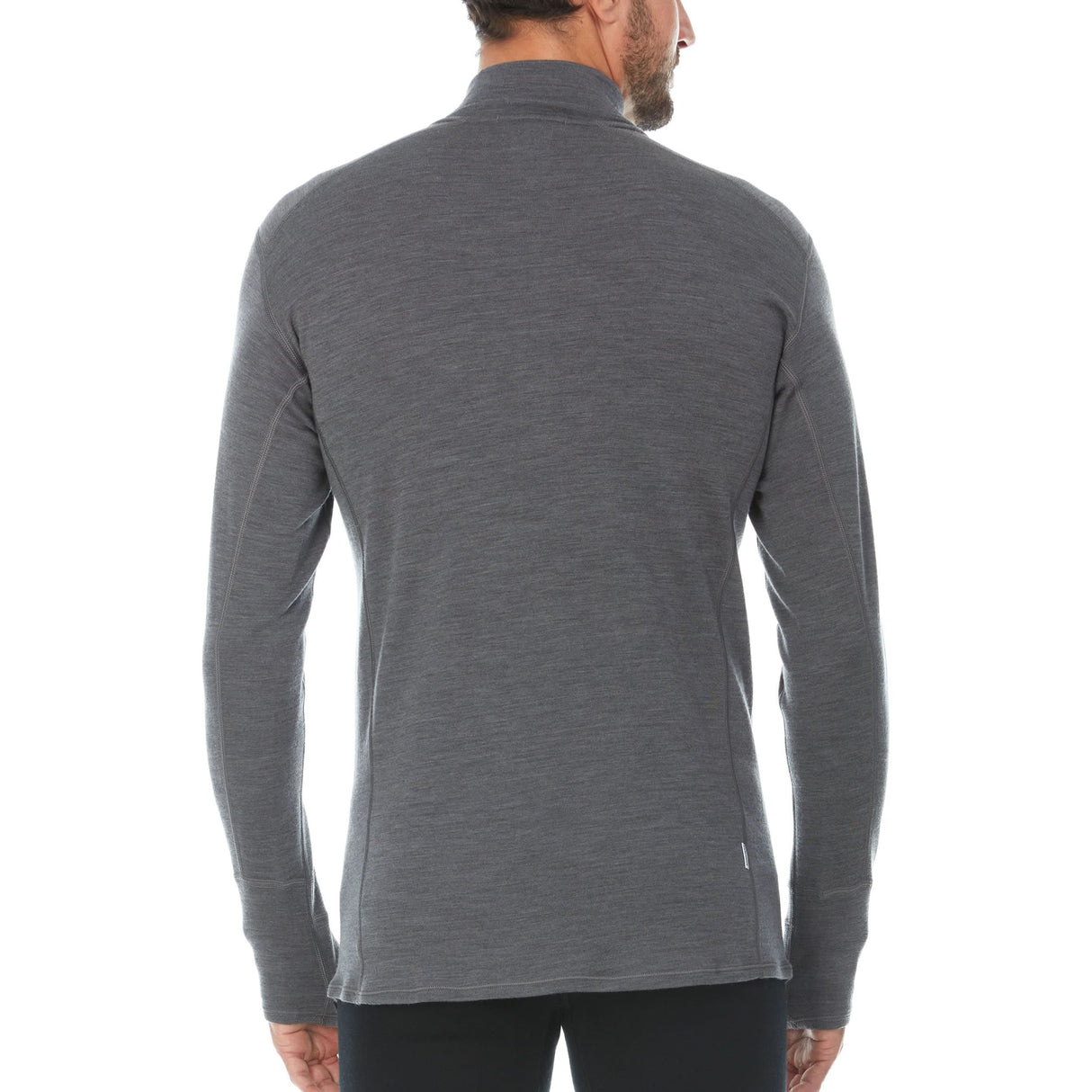 Midweight Men's Wool 1/4 Zip - 100% Merino Wool