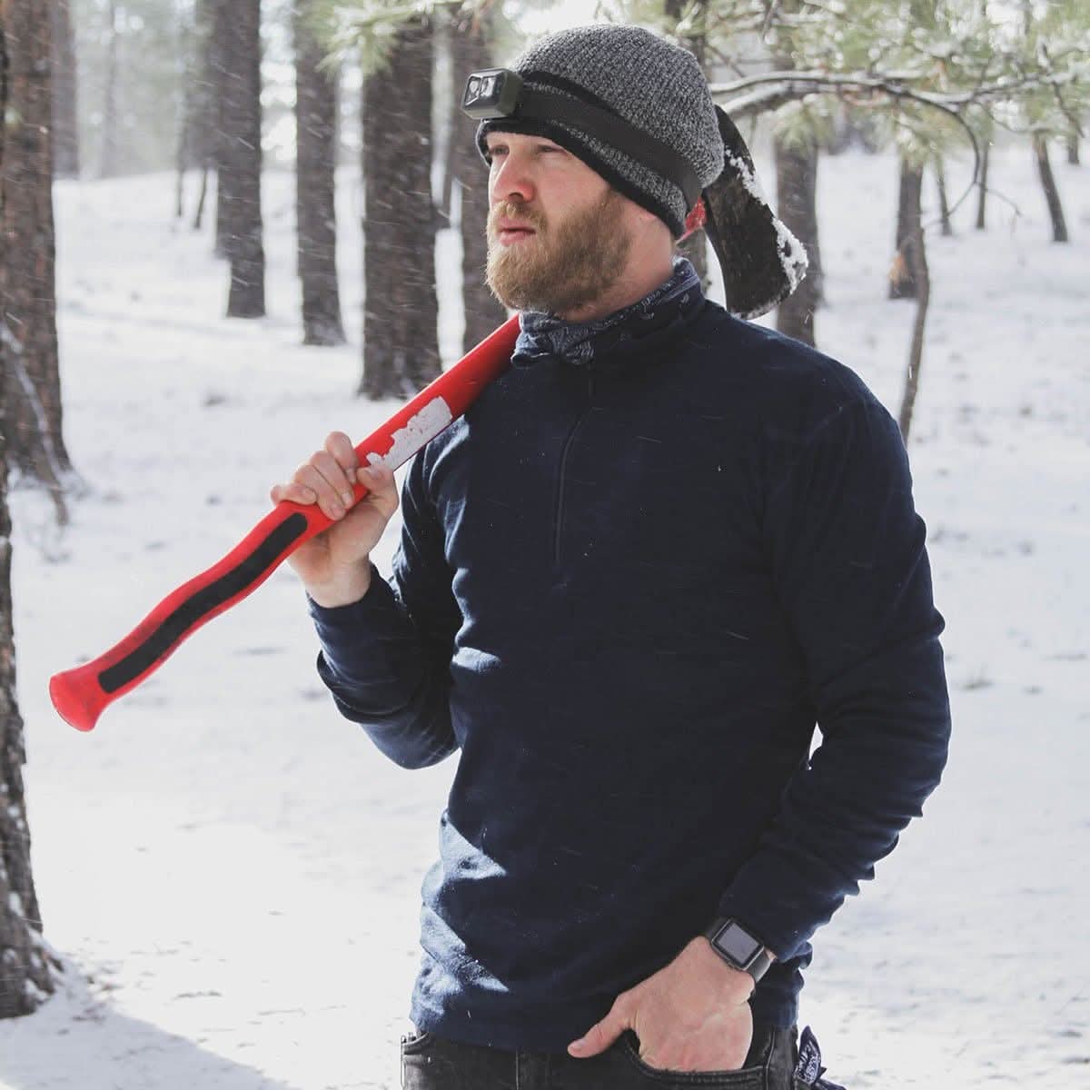 Midweight Men's Wool 1/4 Zip - 100% Merino Wool