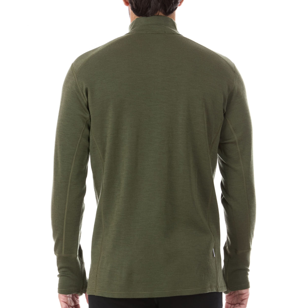 Midweight Men's Wool 1/4 Zip - 100% Merino Wool