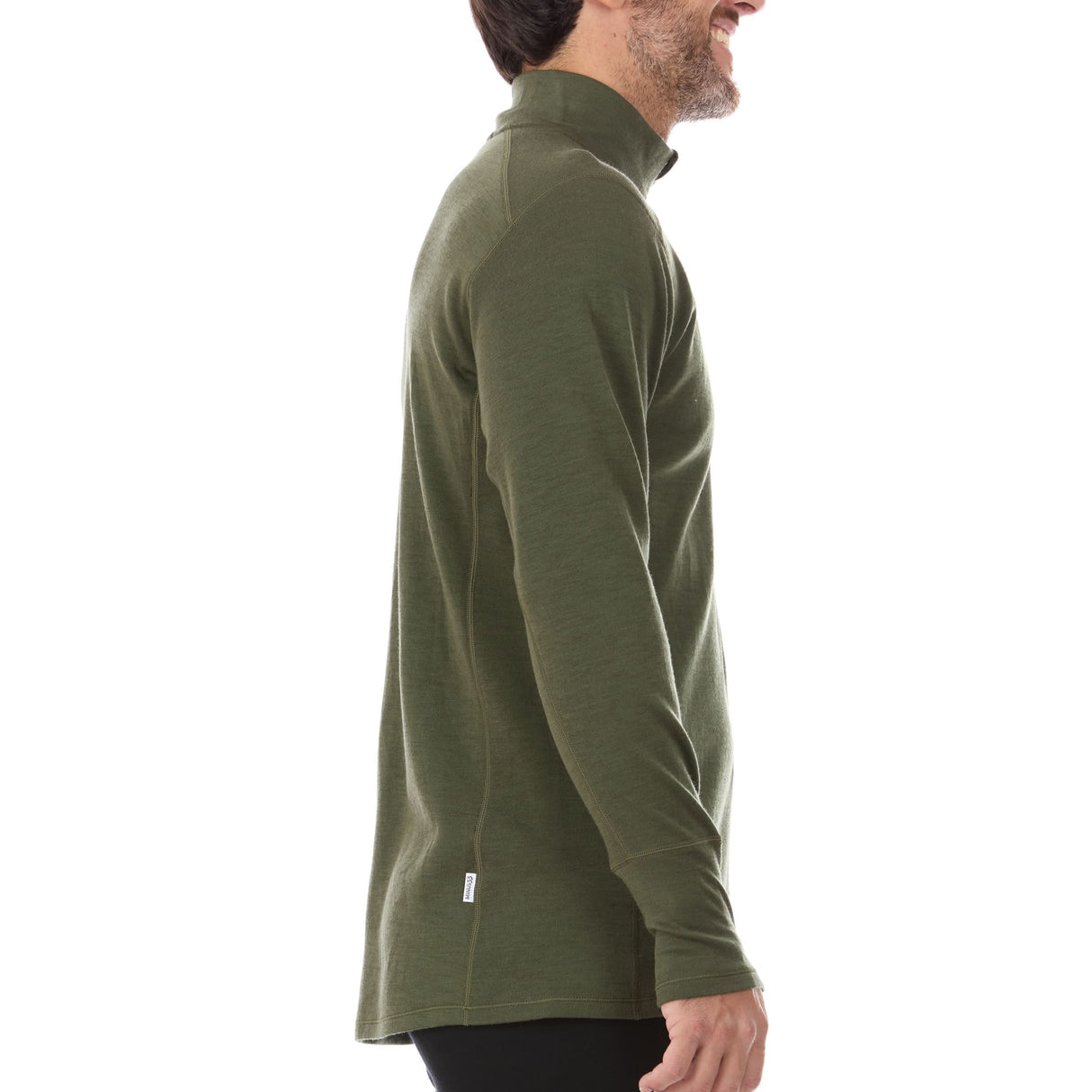 Midweight Men's Wool 1/4 Zip - 100% Merino Wool