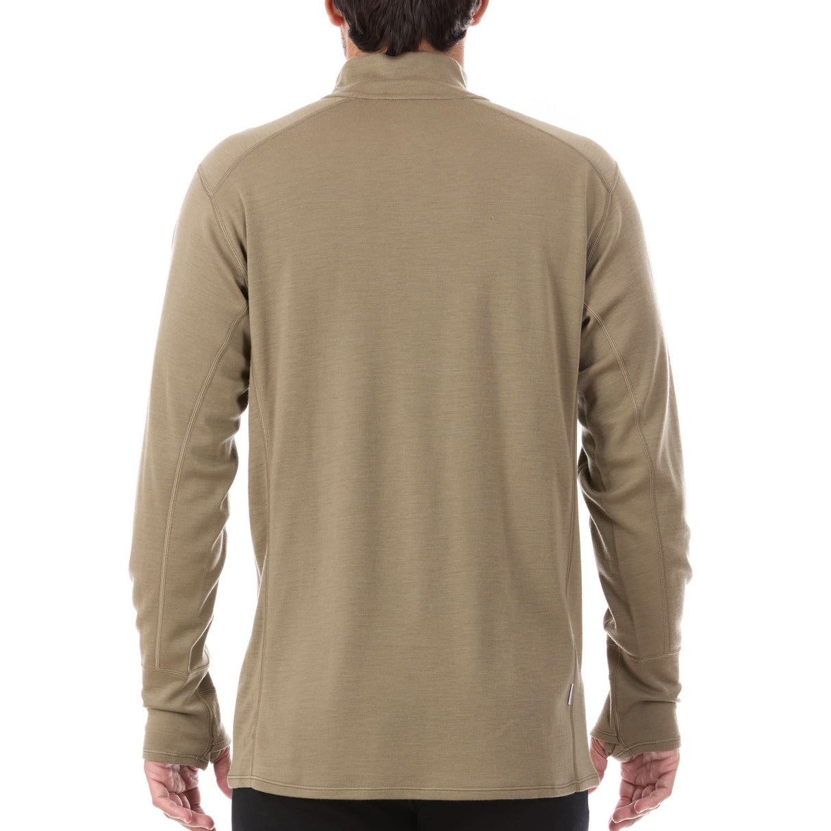 Midweight Men's Wool 1/4 Zip - 100% Merino Wool