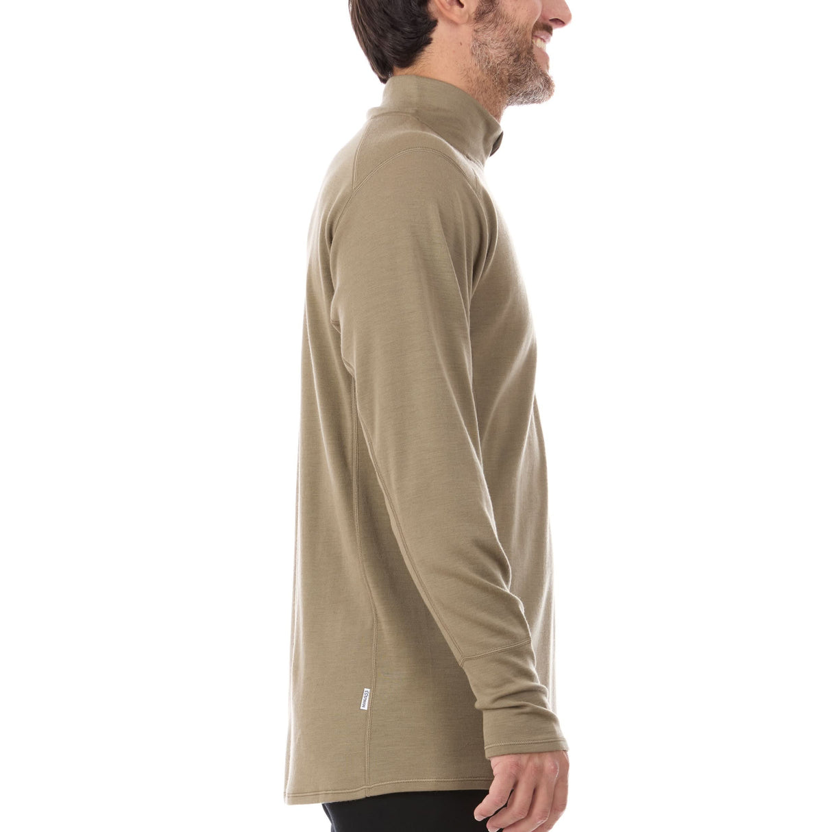 Midweight Men's Wool 1/4 Zip - 100% Merino Wool