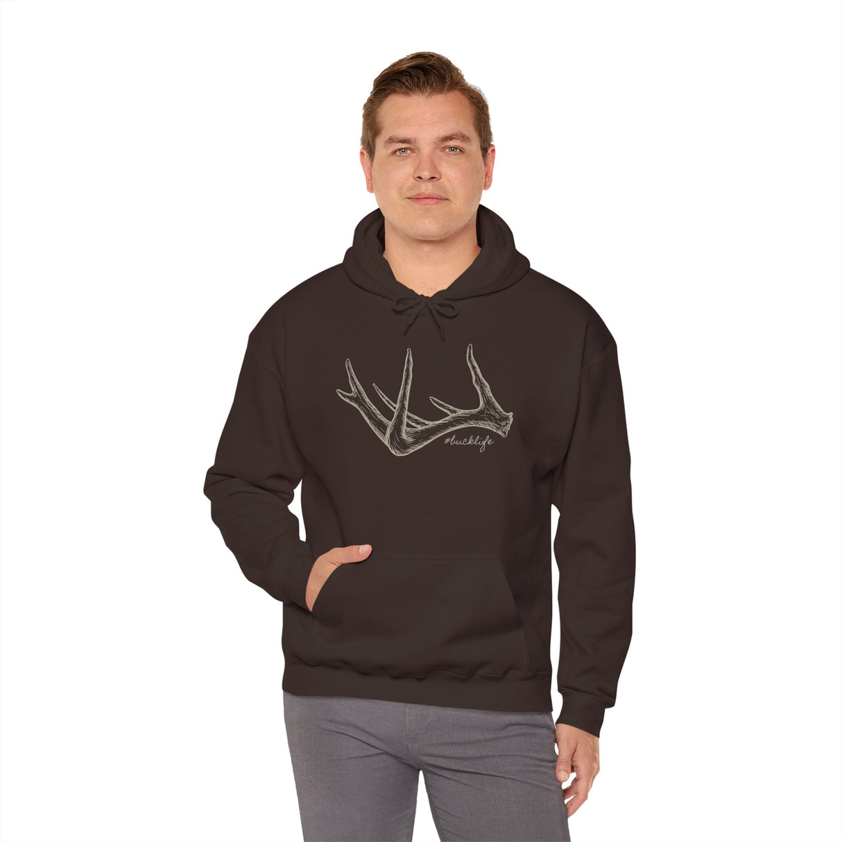 #bucklife Shed Antler Hoodie Whitetail Lifestyle