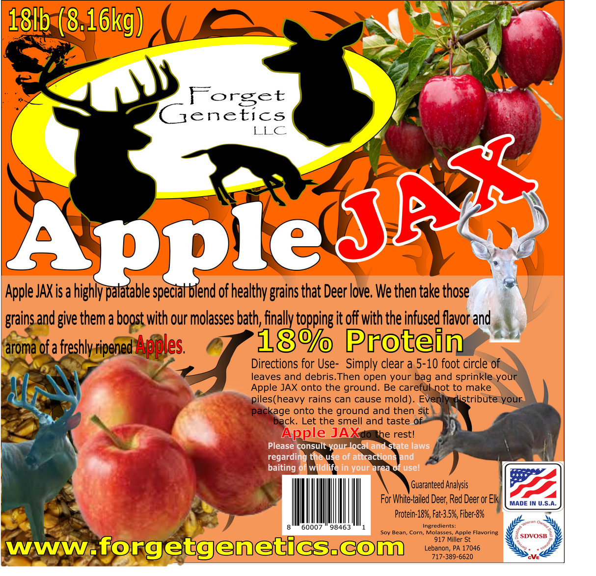 Apple JAX 18 lb (8.16kg) FREE Shipping!!