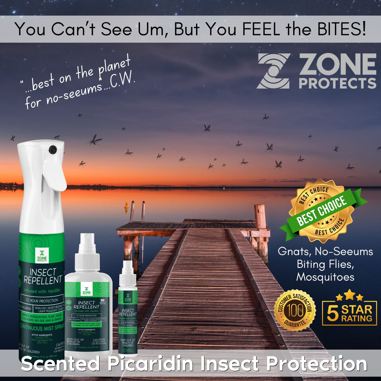 Insect Repellent Picaridin Scented Mistosol + Refill Combo