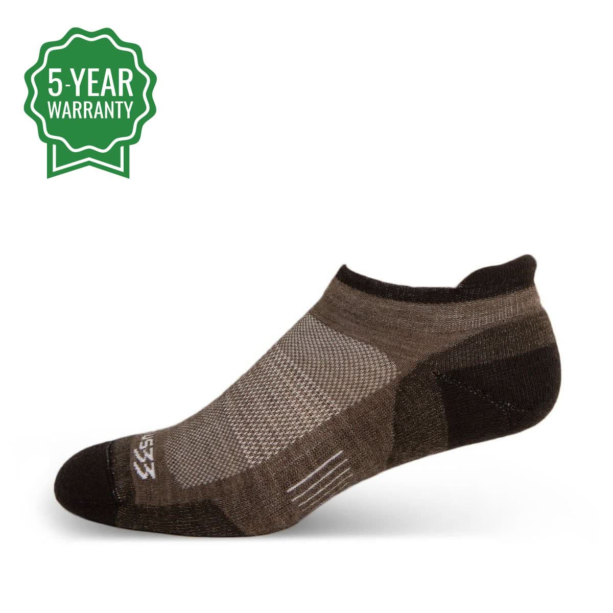 Microweight Cushion - No Show Tab Wool Socks Mountain Heritage