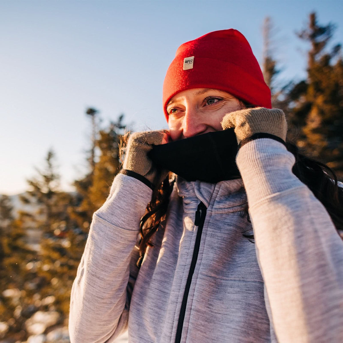 Brushed Merino Wool Neck Gaiter - Heavyweight