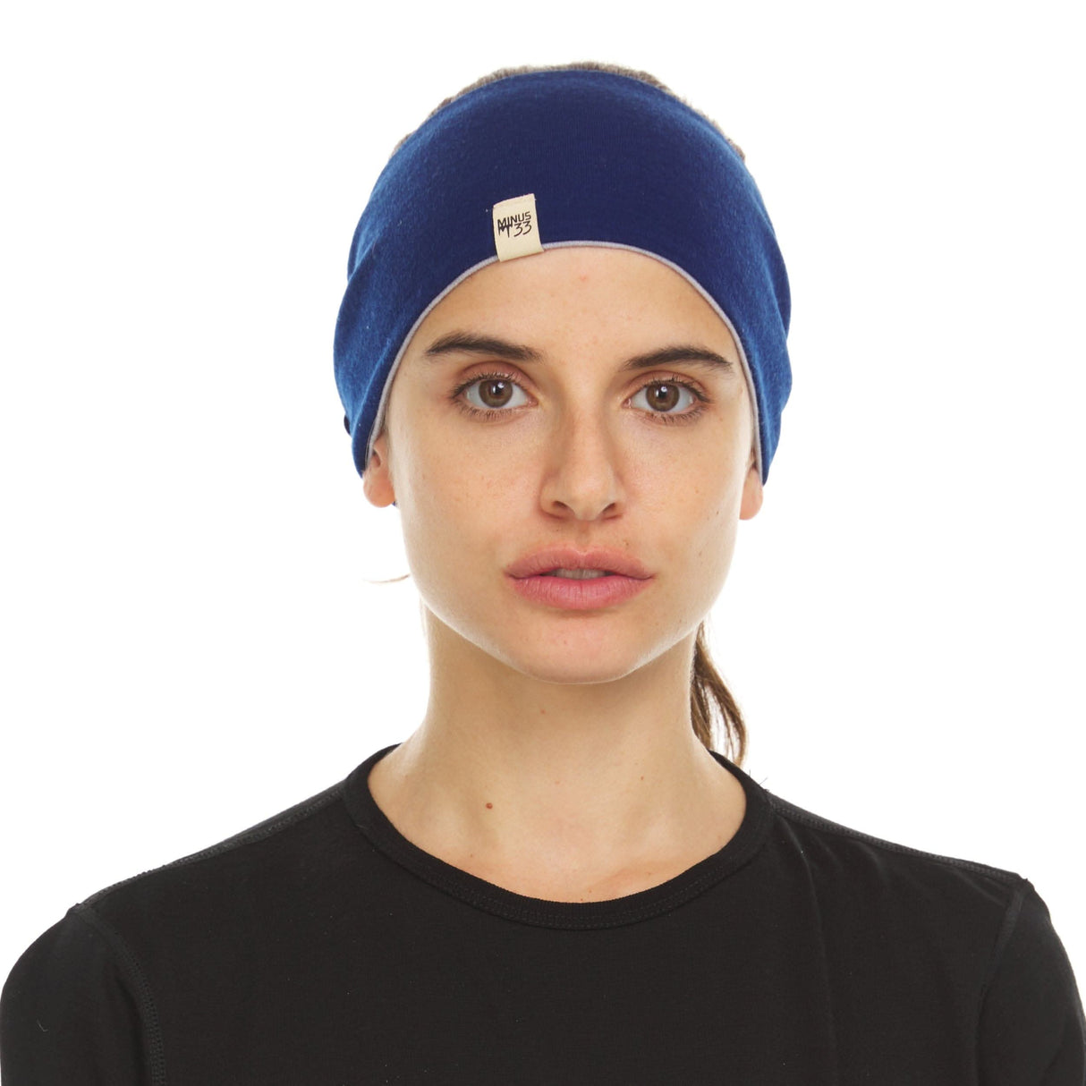 Midweight Reversible Wool Headband - 100% Merino Wool