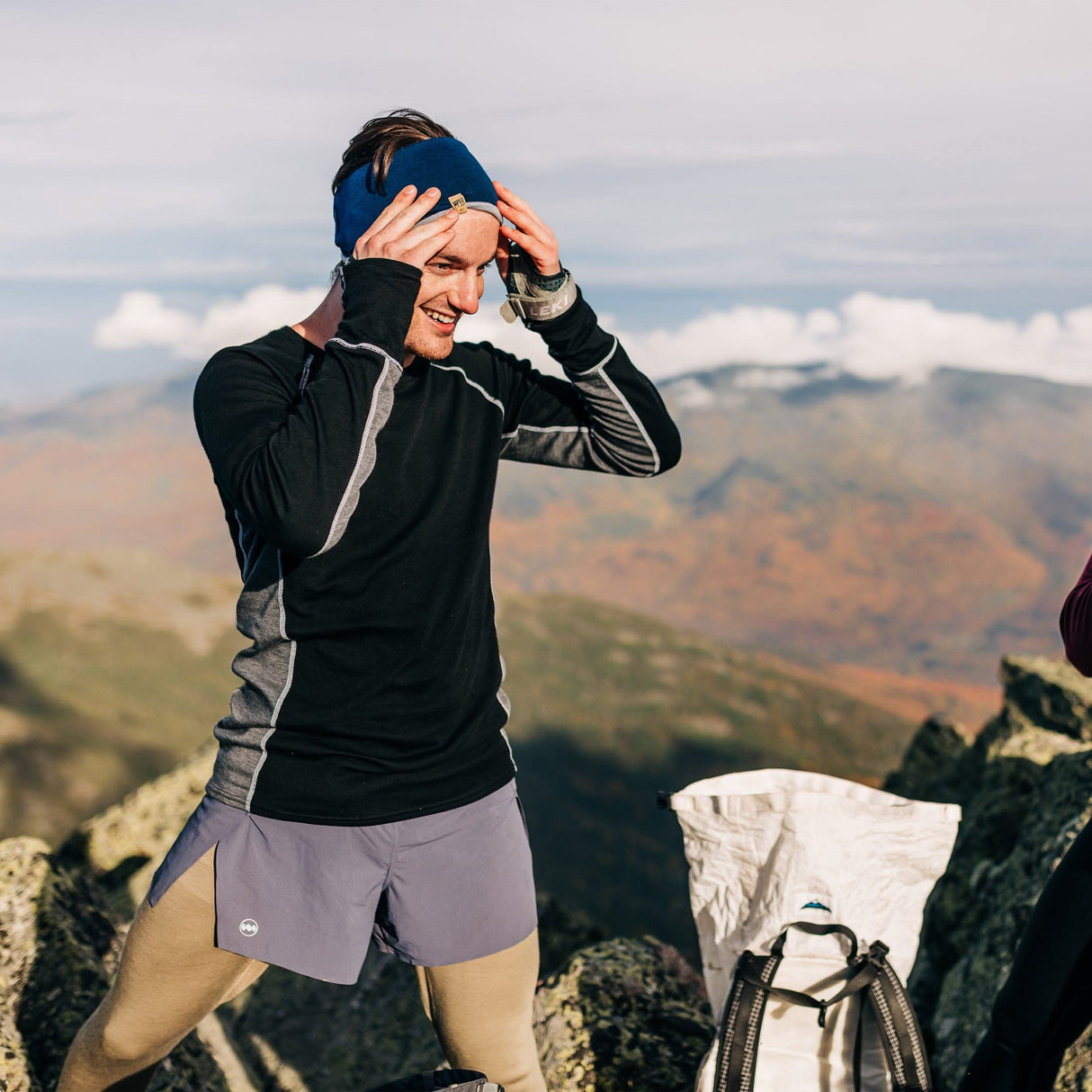 Midweight Reversible Wool Headband - 100% Merino Wool