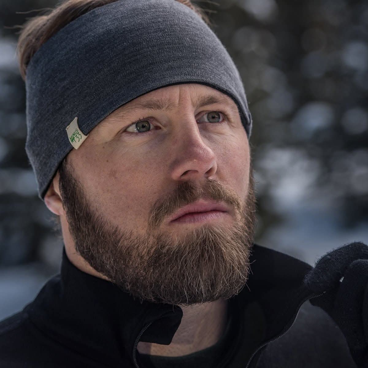 Midweight Reversible Wool Headband - 100% Merino Wool