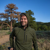 Men's Wool 1/4 Zip Merino Sun Hoodie - Microweight