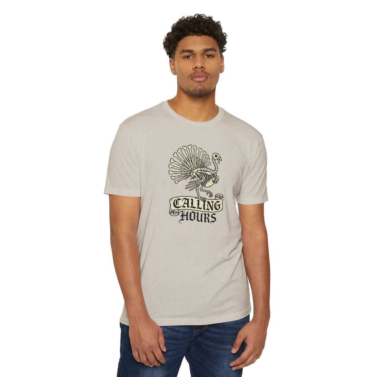 Calling Hours Turkey T-Shirt — Vintage Skeleton Turkey Graphic Tee