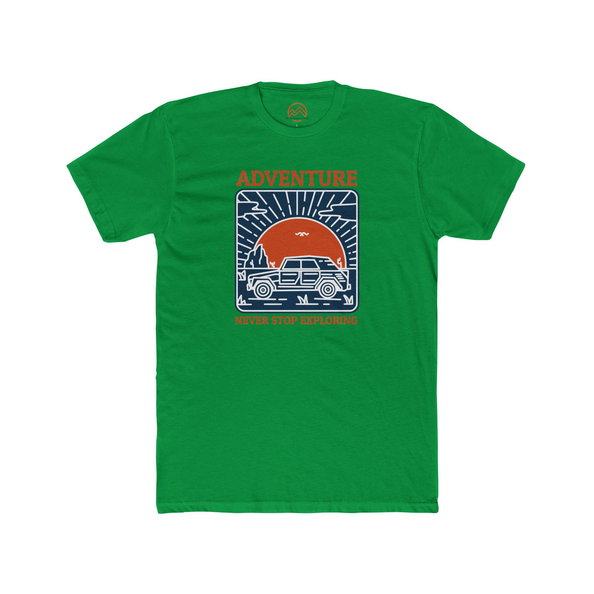 Adventure Badge Unisex Tee - Never Stop Exploring Outdoors