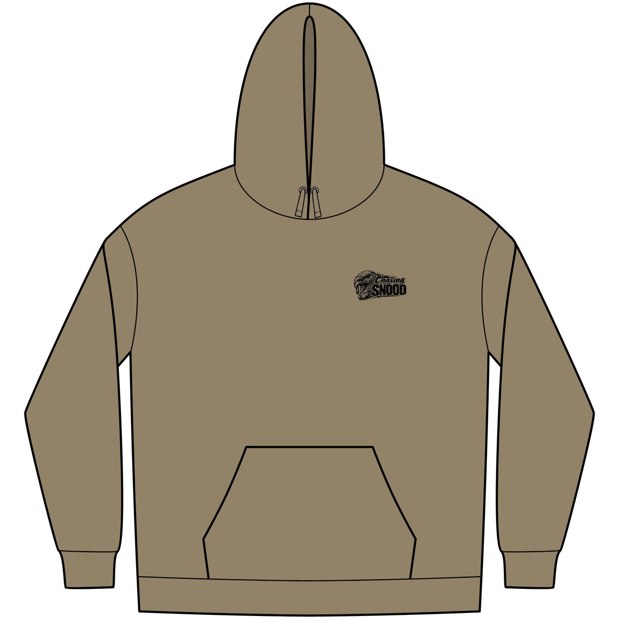 Chasing Snood Graphic Hoodie — Men's Fleece Pullover