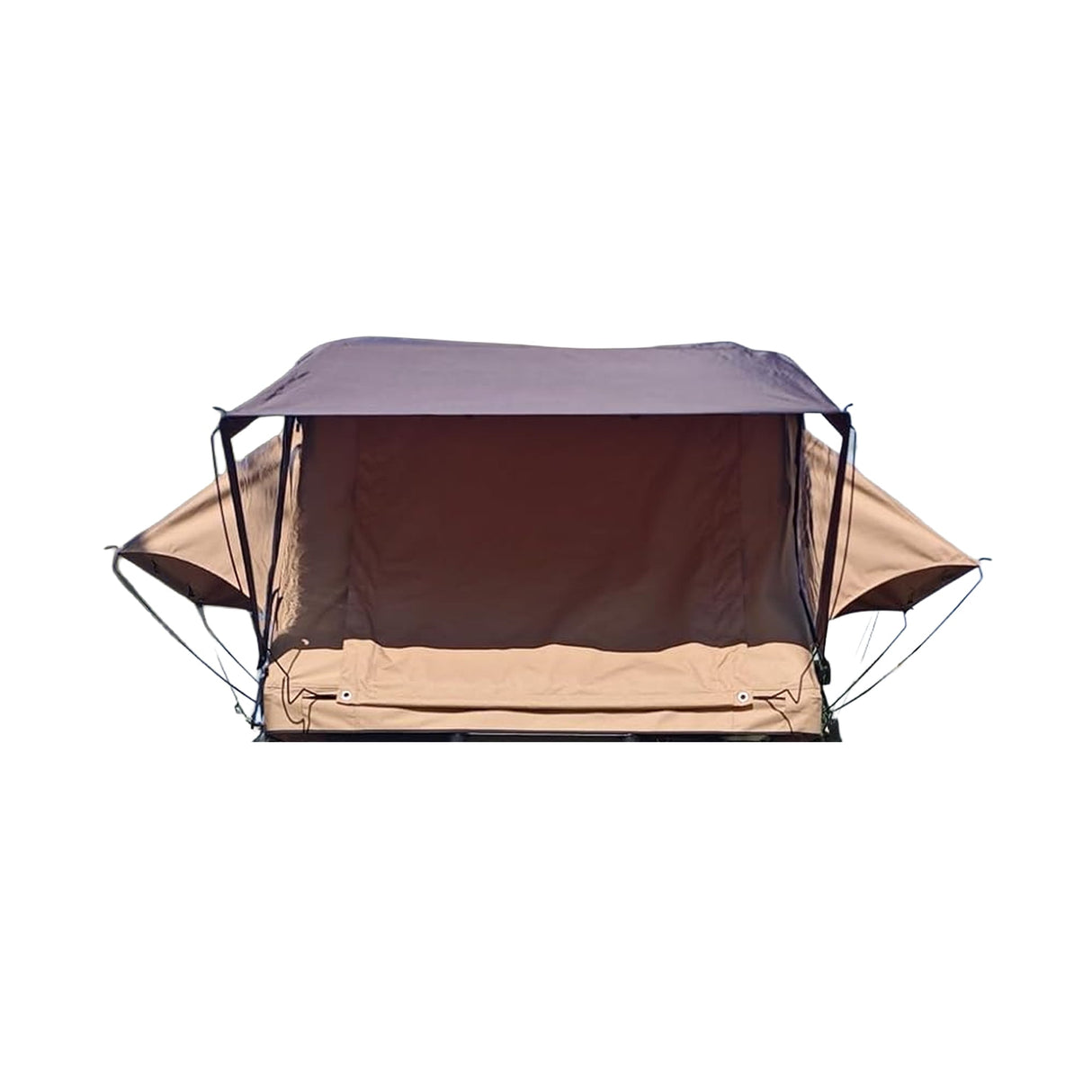 Trailora Summit Soft-Shell Aluminum Rooftop Tent With Ladder, LED Light Strip, And Memory Foam Mattress [2-3 Person] (SAK26814)