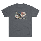 "Flags, Freedom, Fishing" Patriotic Tee