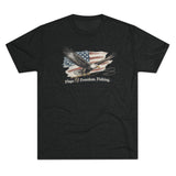 "Flags, Freedom, Fishing" Patriotic Tee