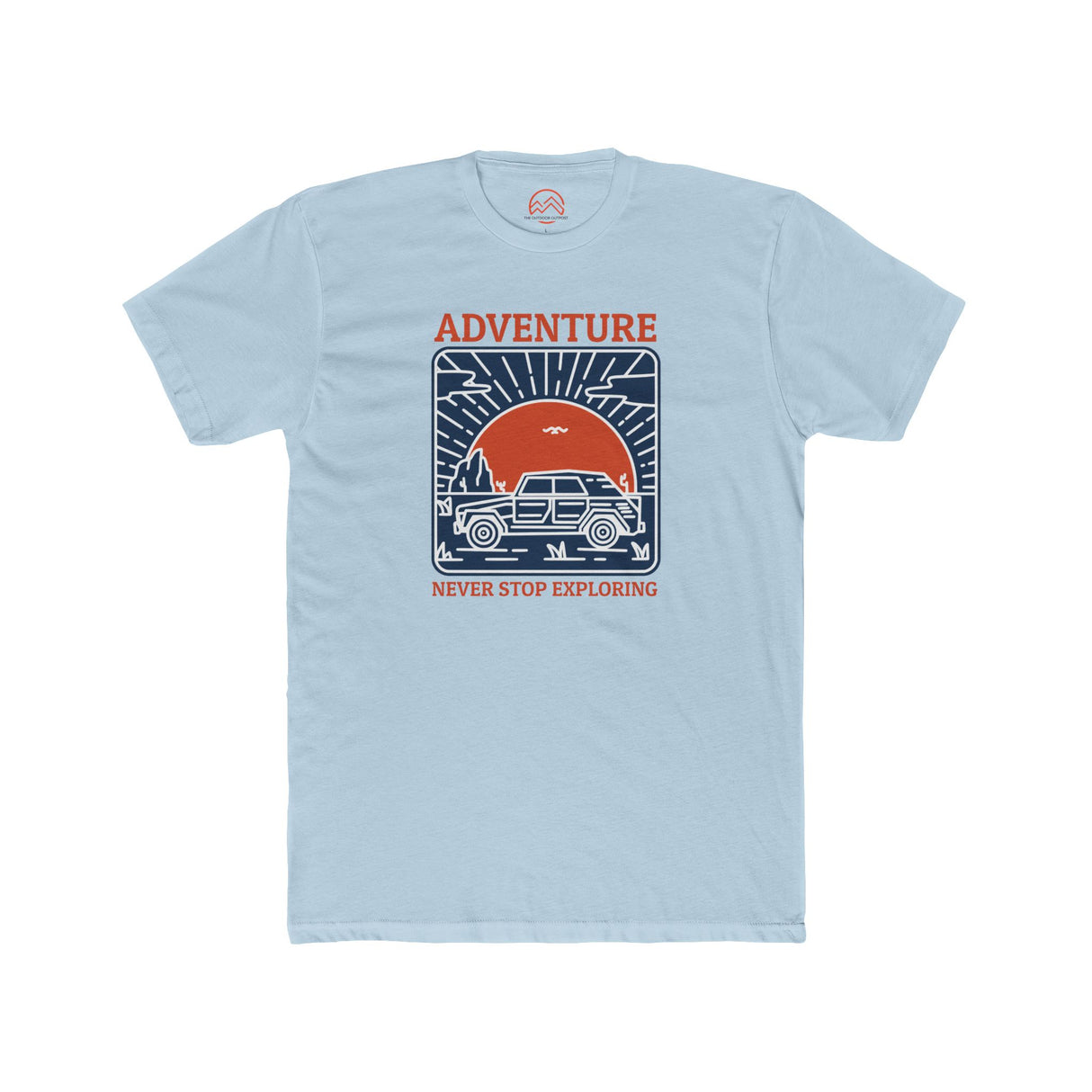 Adventure Badge Unisex Tee - Never Stop Exploring Outdoors