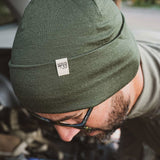 Lightweight Wool Cuff Beanie - 100% Merino Wool