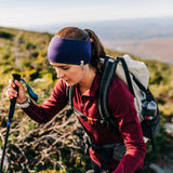 Midweight Reversible Wool Headband  - 100% Merino Wool