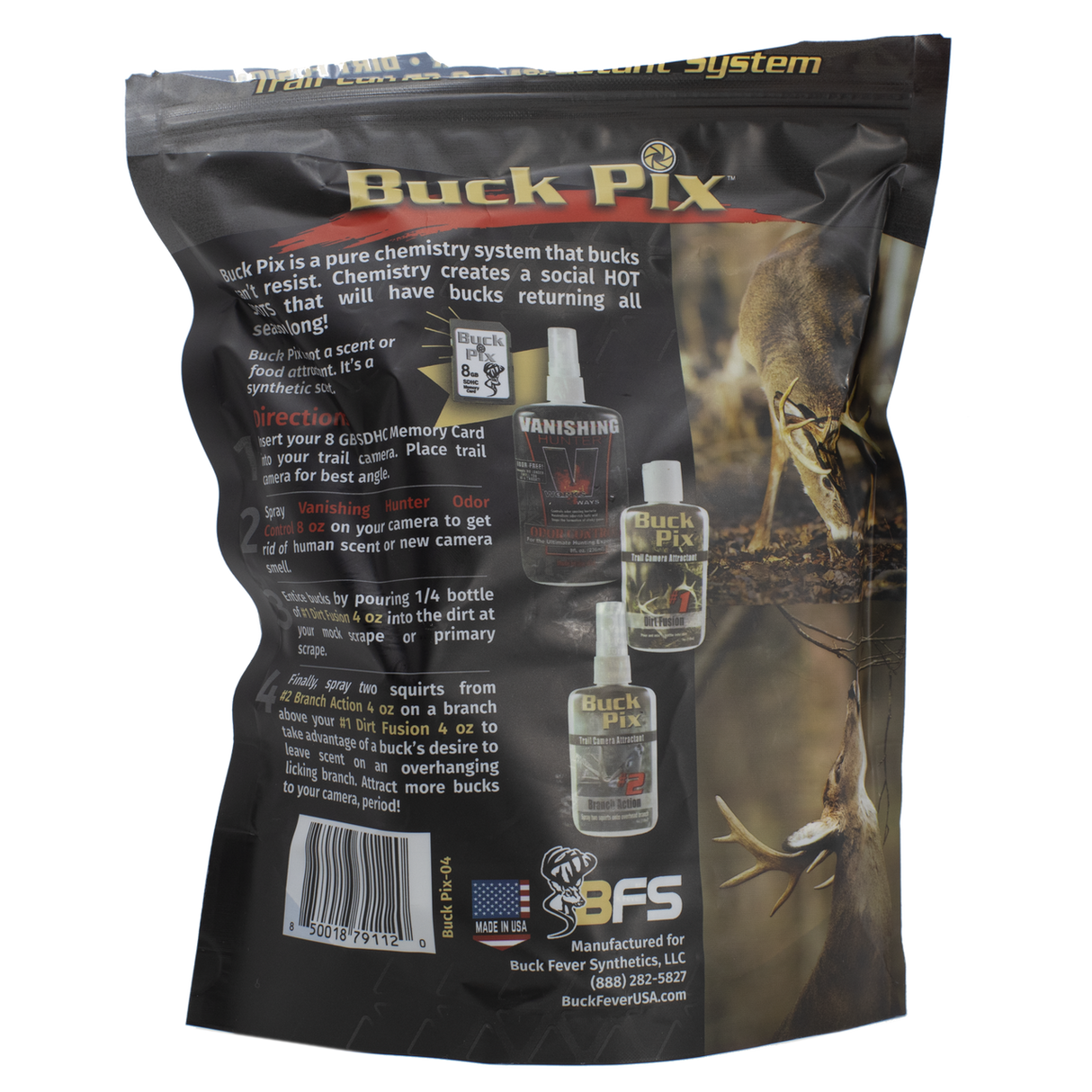 Buck Pix 4-Piece Combo - Synthetic Scent Pack