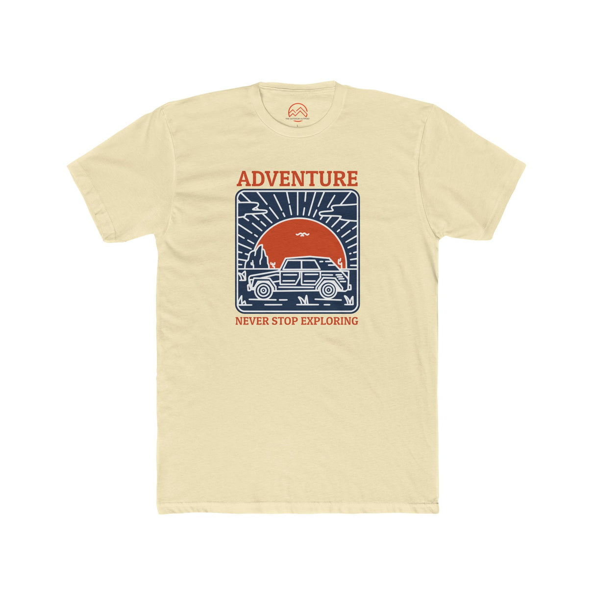 Adventure Badge Unisex Tee - Never Stop Exploring Outdoors
