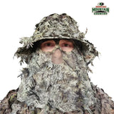 2-in-1 Leafy Face Mask and Bucket Hat (Adjustable, OSFM)