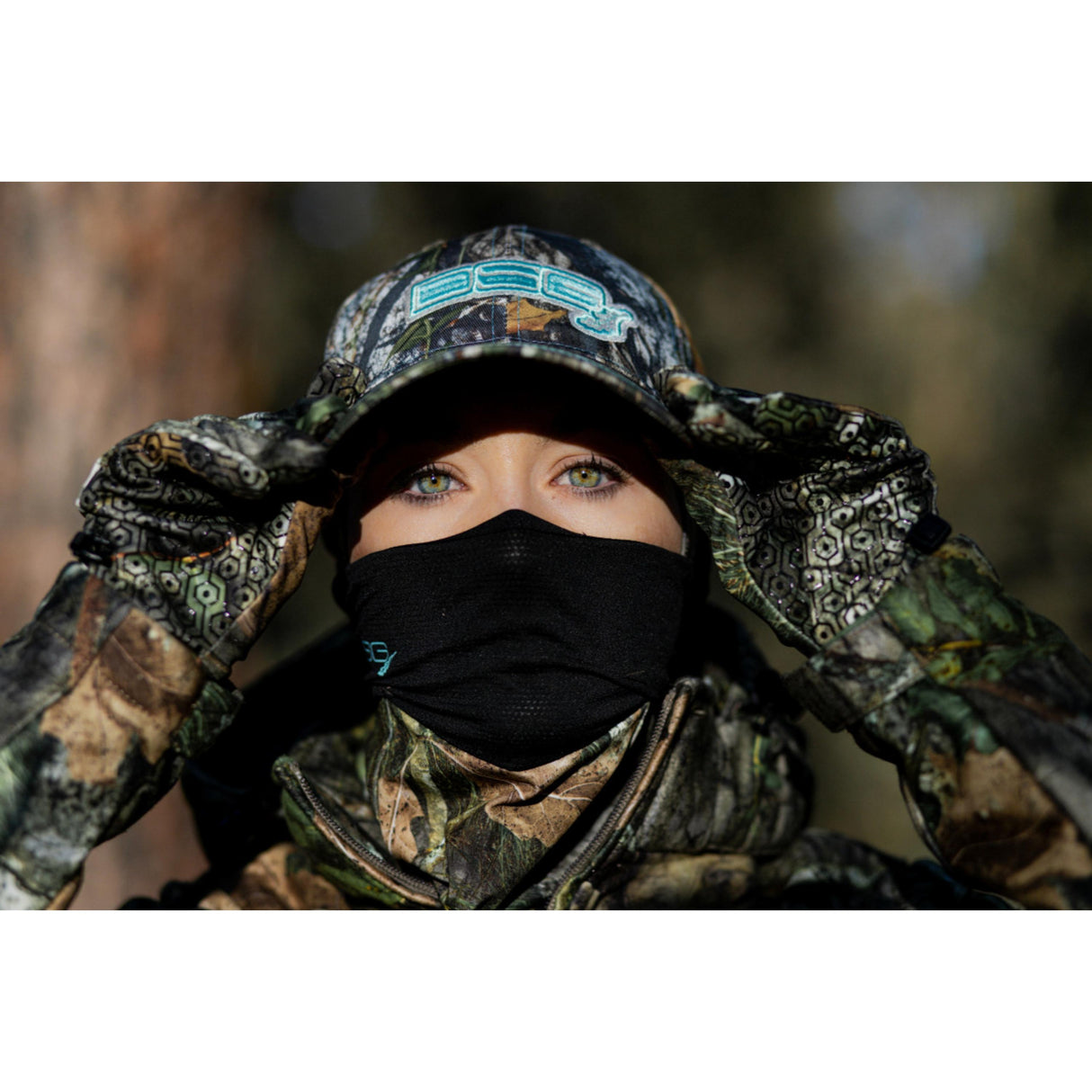 Distressed Camo Baseball Cap