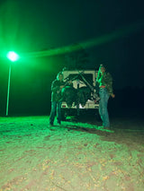 Solar Green Feeder Light for Hunting -12,000 lumens