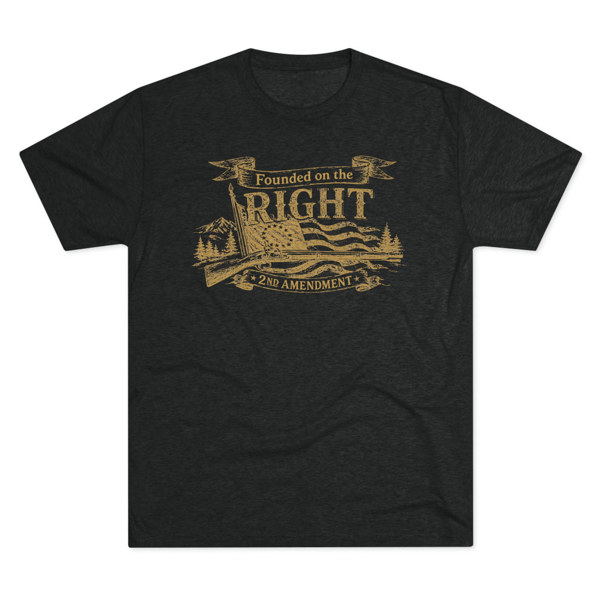 "Founded on the Right" 2nd Amendment Tee