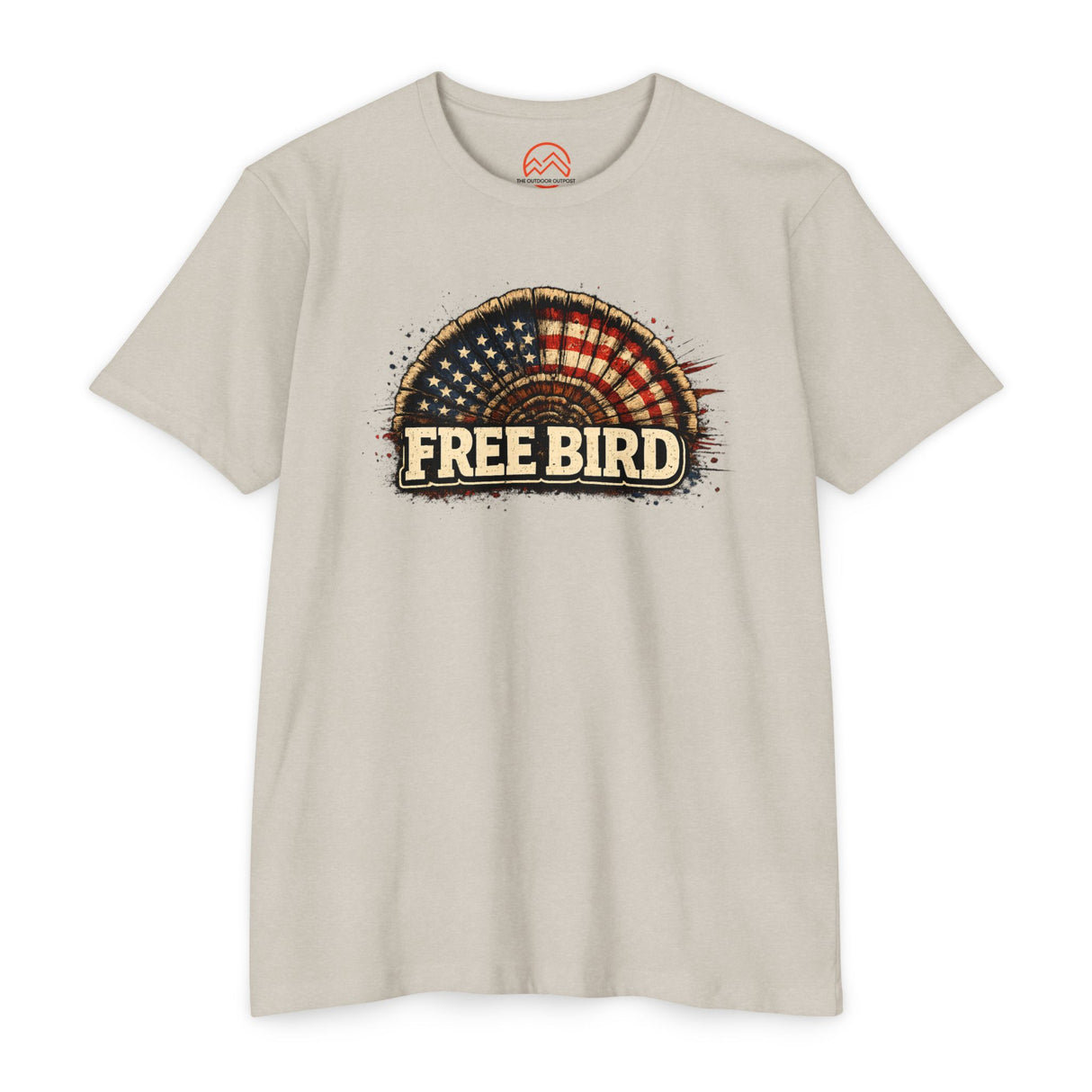 Patriotic 'Free Bird' Turkey Hunting T-Shirt