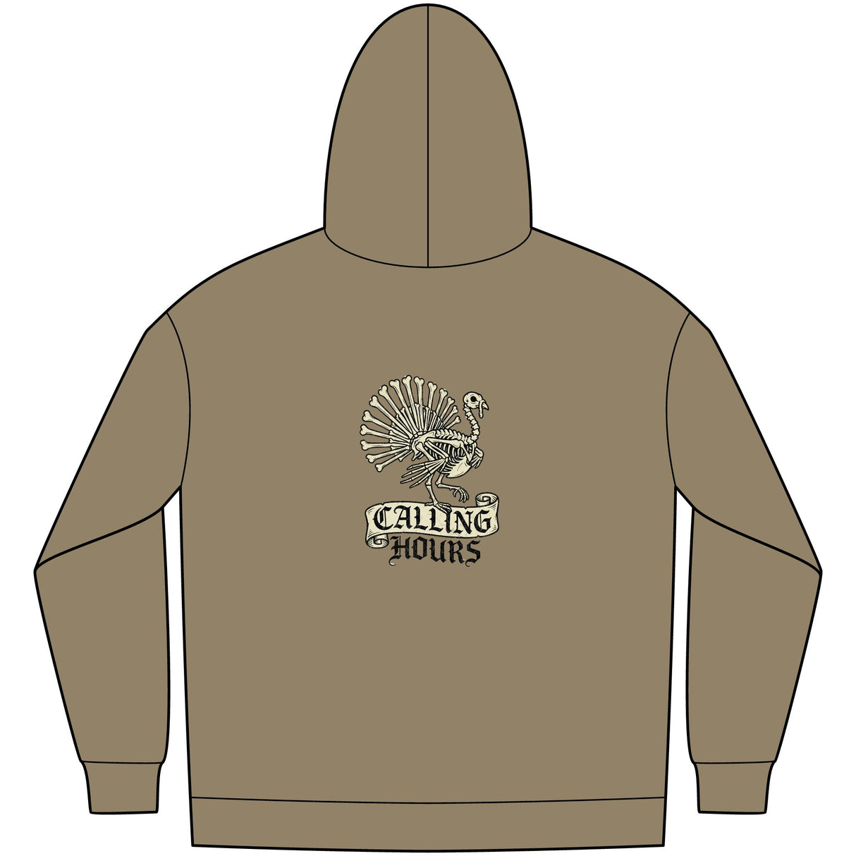 Hoodie – Vintage Calling Hours Turkey Graphic Pullover