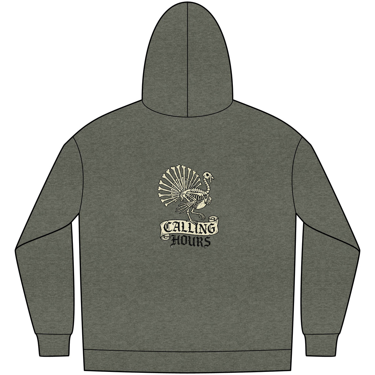 Hoodie – Vintage Calling Hours Turkey Graphic Pullover