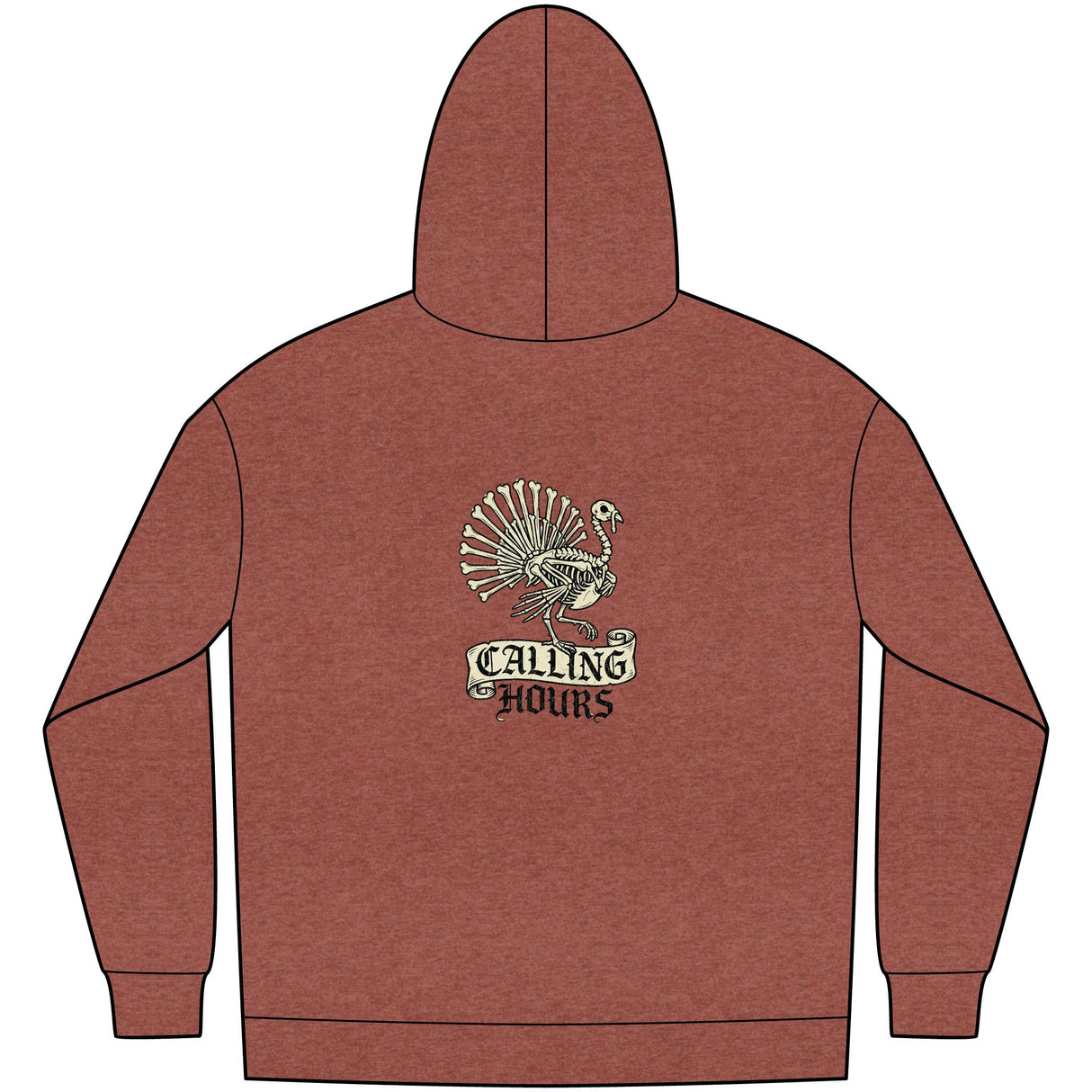 Hoodie – Vintage Calling Hours Turkey Graphic Pullover