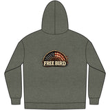 Free Bird Hoodie — Vintage American Flag Rock Music Pullover