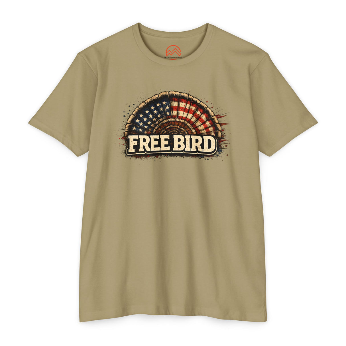 Patriotic 'Free Bird' Turkey Hunting T-Shirt